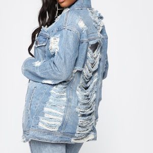 Oversized denim jacket